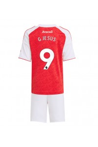 Arsenal Gabriel Jesus #9 Babyklær Hjemme Fotballdrakt til barn 2025-26 Korte ermer (+ Korte bukser)